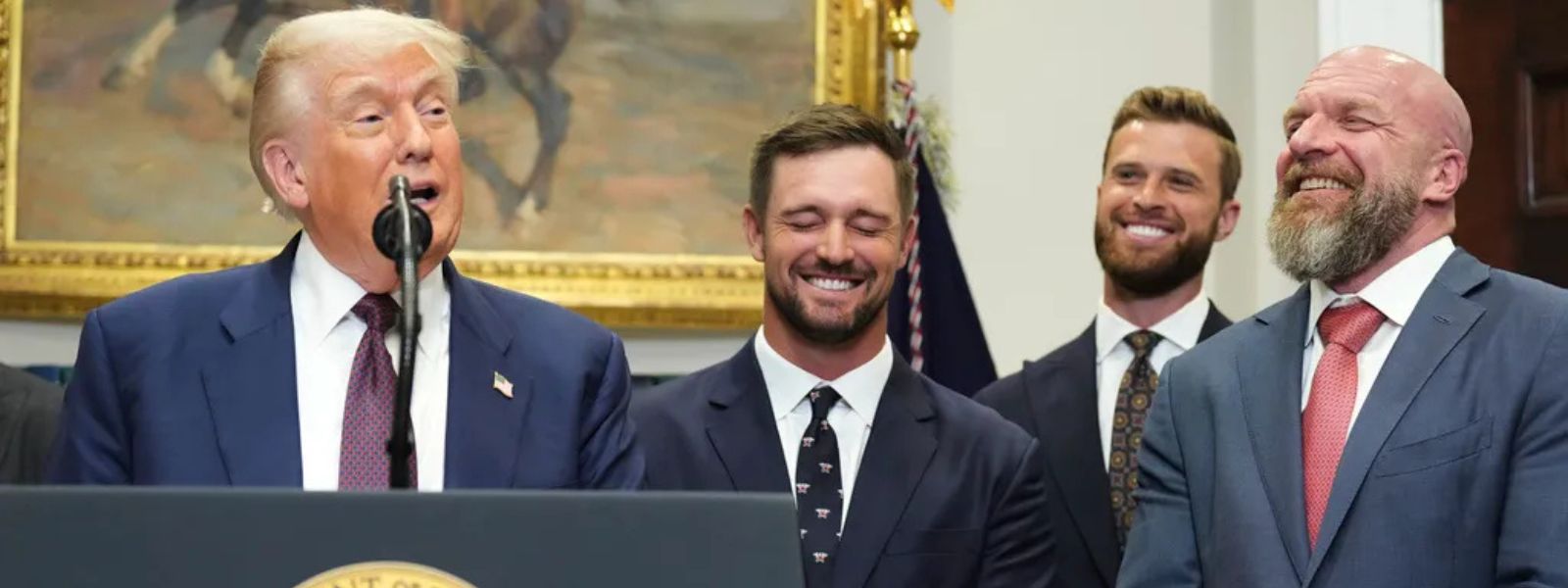 Triple H Joins Trump At The White House
